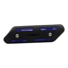 Motorcycle Exhaust Heat Shield Protector Universal Fit ABS Blue Cover for OffRoad Bikes
