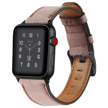 Bandaí Leathair Seanré atá Comhoiriúnach le Apple Watch, Buaileann Stíl Uathúil le Chompord Gan Samhail, Le haghaidh Léiriú Pearsanta,