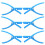 6Pcs Kitchen Essential Shell Removers Outdoor BBQ-Blue 1