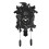 Plastic Cuckoo Wall Clock Quiet Movements Battery-Black 1
