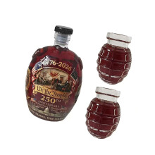 Glass Whiskeys Bottle Liquor Decanters Cup Unique Gift For-suit