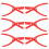 6Pcs Wiederverwendung Shell Öffner Shell Entfernung Gadget-Rot 1