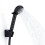Matte Black Shower Head Holder Adjustable Wall Mount Handheld Bracket with Screws for Bathroom 2