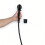 Matte Black Shower Head Holder Adjustable Wall Mount Handheld Bracket with Screws for Bathroom 4