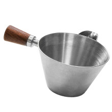 Espresso Filter Cup Stainless Steel Milk Ounces-walnuthandle
