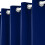 (NAVY, 46" Width x 54" Drop) Thermal Blackout Eyelet Ring Top Curtains Pair + Tie Back 2