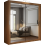 (120cm, Walnut) Houston Sliding Mirrored Wardrobe 2
