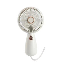 Portable Handheld Fan with Light, USB Rechargeable, 6Speed Quiet Airflow for Travel and Office