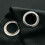 (BLACK, 66" Width x 72" Drop) Thermal Blackout Eyelet Ring Top Curtains Pair + Tie Back 2