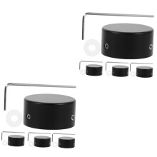 2 Sets Metal Guitar Footswitch Toppers Pedal Switch Caps Durable Construction for Stompbox