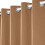 (BEIGE, 66" Width x 72" Drop) Thermal Blackout Eyelet Ring Top Curtains Pair + Tie Back 4