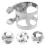 Adjustable Metal Alto Saxophone Clip Silver Durable Secure Grip Accessory for Wind Instrument 5