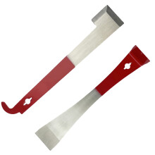 2 Pack Steel Bee Hive Tool Frame Lifter and Scraper Set, Dual Hook Design with Ergonomic Grip Handle