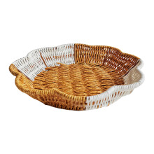 Elegant Double Tone Wicker Style Fruit Tray For-plum bossom big