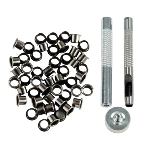 Leather Craft Punching Tool Set 6mm 7mm Leather Eyelets-Set 1