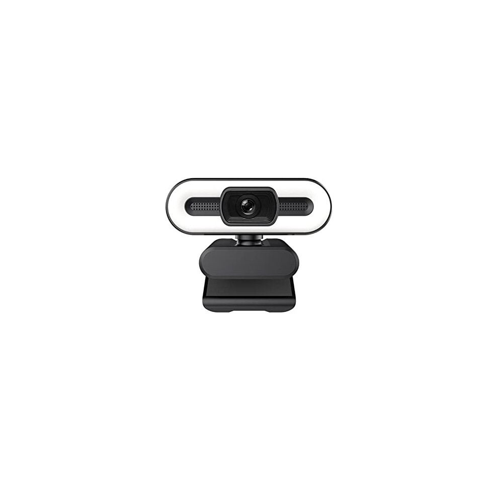 4K Webcam With Microphone, Auto Focus, Threecolor Ring Usb Hd Camera For Laptop Desktop Streaming Light 9310869637288