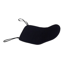 Adjustable Cushioned Violin Shoulder Rest with Chin Pad and Elastic Band, Comfortable Black Finish