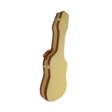 Bright Yellow Guitar Case with Side Handle, Lightweight Gig Bag for Spare Strings and Cables
