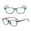 Blue Light Blocking Reading Glasses for Women and Men, Lightweight Square Frame with Spring Hinges 2