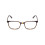 Reading Glasses +5.00  Power Rectangular Frame Unisex Brown Yellow Auburn Tortoise 3