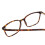 Reading Glasses +5.00  Power Rectangular Frame Unisex Brown Yellow Auburn Tortoise 5