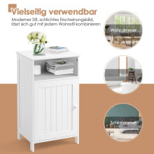 Badkamerkastje met verstelbare plank, 40x30x70 cm, wit