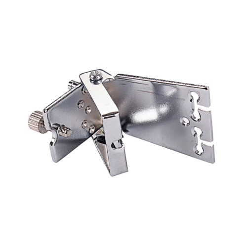 Silver Metal 5 String Banjo Tailpiece Replacement with Secure String Anchoring and Durable Construction