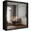 (120cm,Black) Mirrored Sliding Door Wardrobe 2