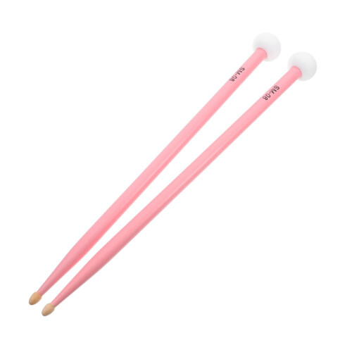 Dual Felt Drum Mallets with Ergonomic Comfortable Grip and Balanced Maple Handles for Drum Set