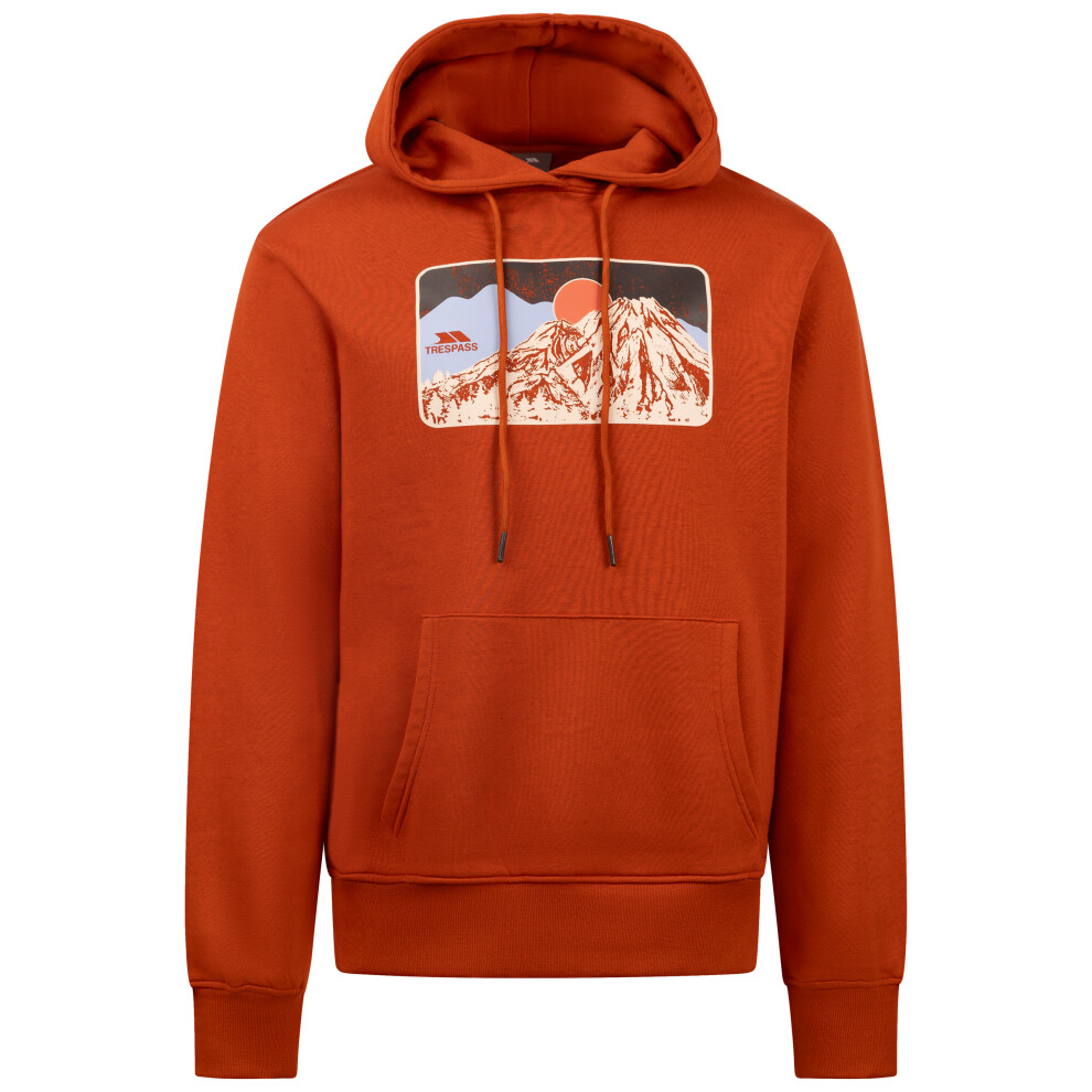 Trespass Mens Hooded Sweatshirt - Norton Orange
