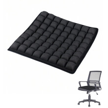 Inflatable Seat Cushion 16x16 Inch with Adjustable Firmness Support, 3D Air Cell Design for Airplane Travel, Office and Car