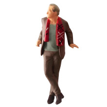 1:64 handgeschilderde herenfietsfiguren miniatuur mensen model-D