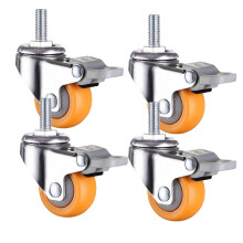 Office Chair Caster Wheels Set, Silent Smooth Rolling Heavy Duty Furniture Replacement Casters