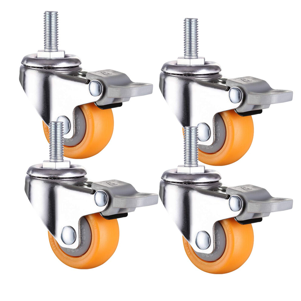 Office Chair Caster Wheels Set, Silent Smooth Rolling Heavy Duty Furniture Replacement Casters 9351714895378