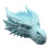 Artistic 3D Printed Gothic Dragon Candle Stand with-Blue 1