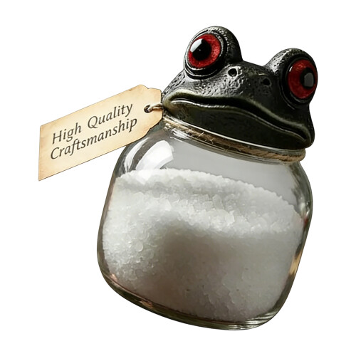Friendly Glass Condiment Jars Ideal For-Frog single pack