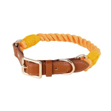(S, Honey   Orange) Classical Cotton Dog Collar Stylish and Durable Ideal for Small Dog Owners Quality Pet Accessories  Sky blue M