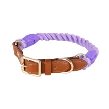 (L, Purple) Classical Cotton Dog Collar Stylish and Durable Ideal for Small Dog Owners Quality Pet Accessories  Sky blue M