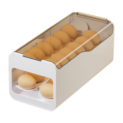 Halter für rollende Eier, automatischer Spender für-Elfenbein