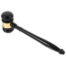 Judge Gavel Set Wooden Auction Hammer with Sound Block Durable Wooden Build for Courtroom and Lawyers