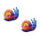 2 Piece Artistic Iron Snail Sculpture Wall Art for-1 1