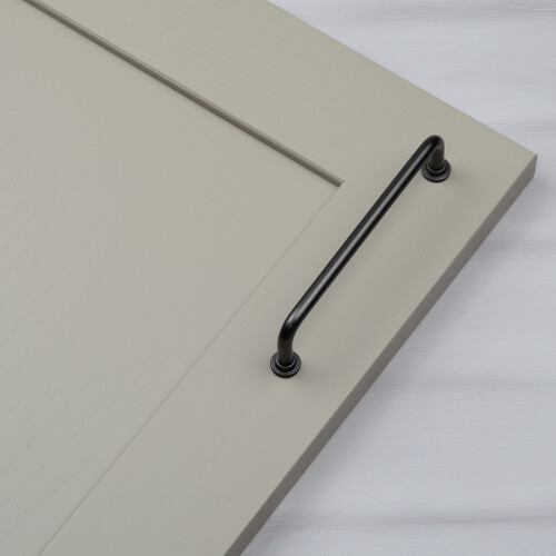 96mm Dark Bronze Cabinet Handle Slim Curved Pull 1