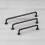 96mm Dark Bronze Cabinet Handle Slim Curved Pull 10