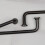 96mm Dark Bronze Cabinet Handle Slim Curved Pull 14