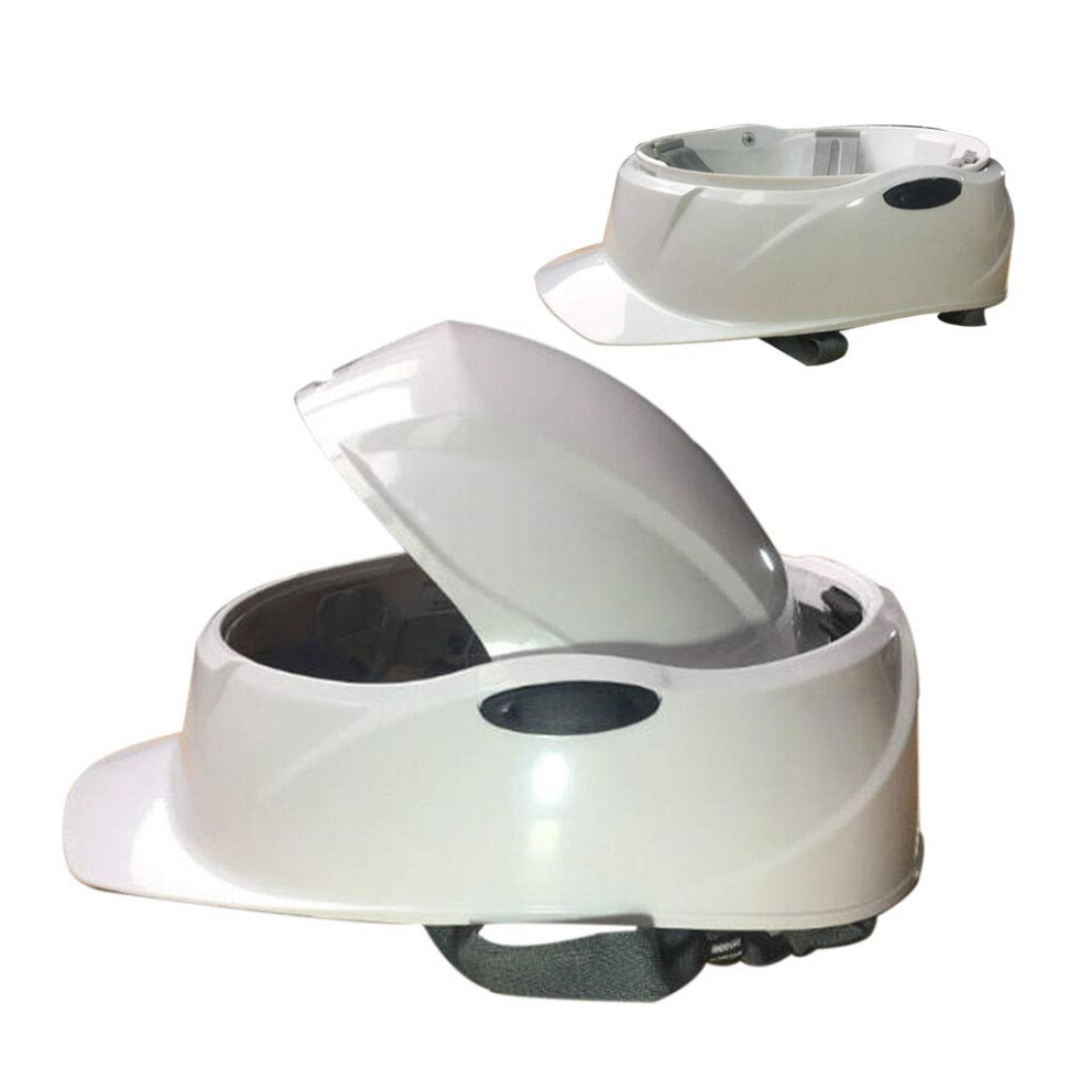 White Folding Safety Helmet Lightweight Hard Hat For Construction Work With Shock Absorption 9310869682882