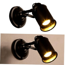 Label Holder with Adjustable LED Spotlight, Durable Metal Sign Holder for Retail Shelves