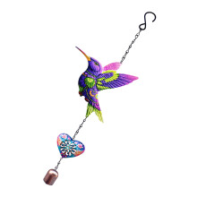 Beautiful Handcrafted Iron Hummingbird Wind Chimes With Sound-B