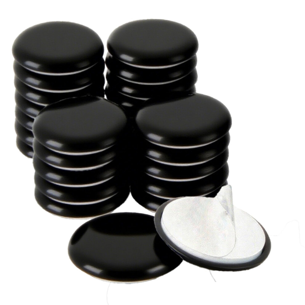 12 Pack Furniture Sliders For Carpet, Selfadhesive Pads With Noise Reduction And Floor Scratch Protection (Black, 50Mm) 9310869682363