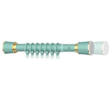 Tension Shower Curtain Rod No Drilling Rust Resistant Telescopic Adjustable for Bathroom Windows Doors Green 50cm75cm