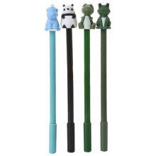 Gel Ink Pens with 3D Animal Toppers, Smooth Gel Ink, Cute Animal Pens Set for School Gifts, 5 Pack